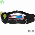 Neoprene Hydration Belt with Phone Pouch and Water Bottle Holder  4