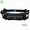 Neoprene Hydration Belt with Phone Pouch and Double Water Bottle Holder  4