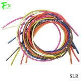 Reflective elastic round cord shoelaces