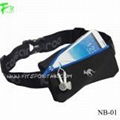 Neoprene Waist Bag with Single Pouch for Phone  2