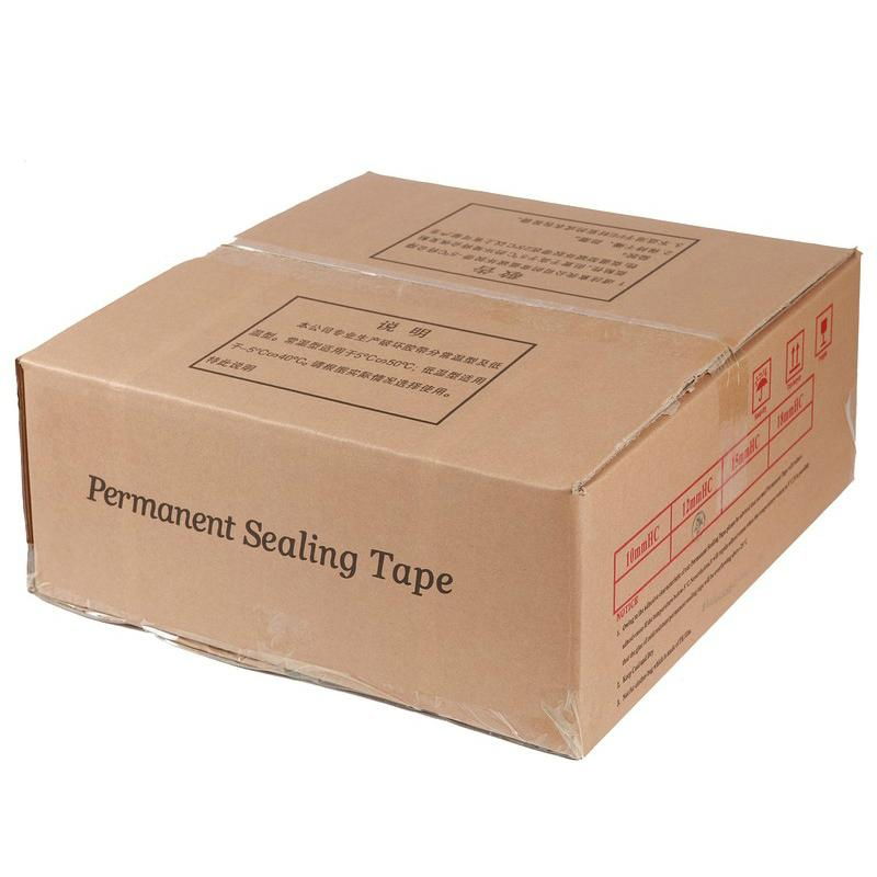 Permanent courier bag sealing tape