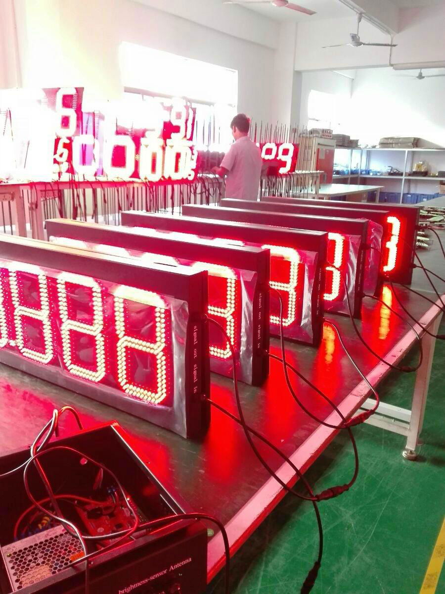 Petrol Station Equipment LED Gas Price Changer Signs 8.888 Green Color Led Digit 4