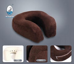 Magnetic therapy U-shape memory foam neck pillow