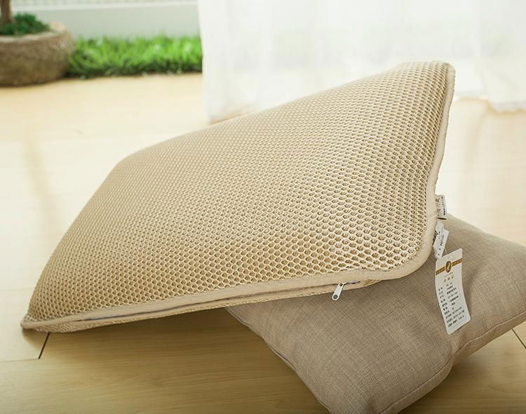 Breathable 3d spacer mesh adjustable pillow