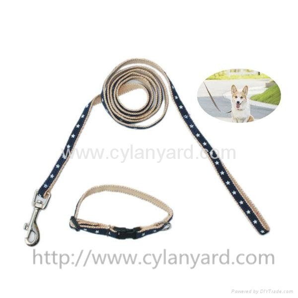  woven lanyard dog collar and dog lead strap