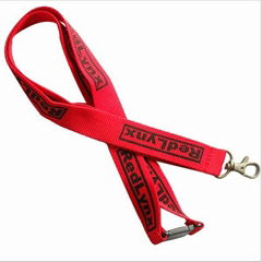 Cheap imprinted logo polyester lanyards