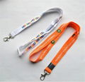 Cheap imprinted logo polyester lanyards 2