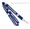 sports medal lanyards with metal swivel J hook