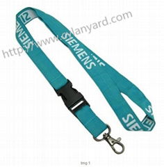 Exquisite jacquard logo text woven lanyards