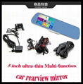 5 inch ultra-thin bluetooth mp5 car rearview mirror 3