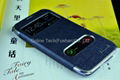 PU leather phone case for Samsung Note 2 hot press