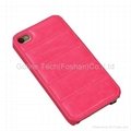 Fashion leather case for iPhone 5S body armor design,soft handle 5
