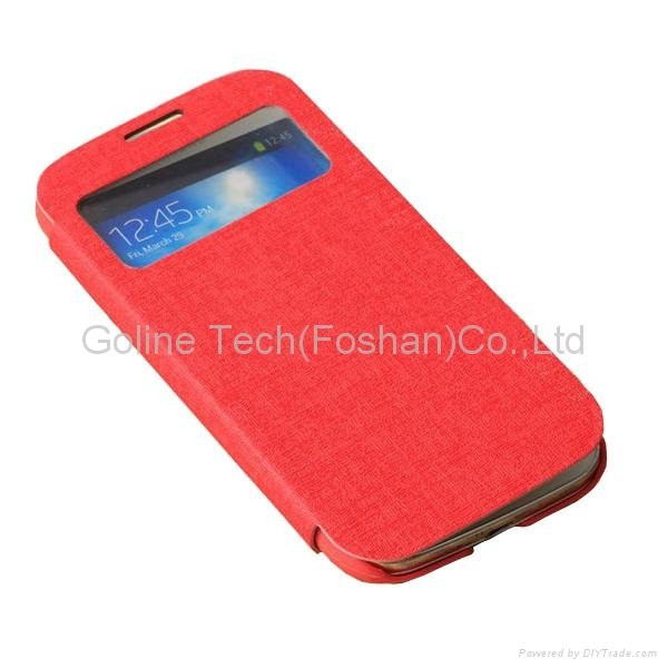 PU leather with TPU phone case for Samsung S4
