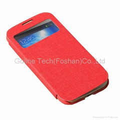 PU leather with TPU phone case for Samsung S4