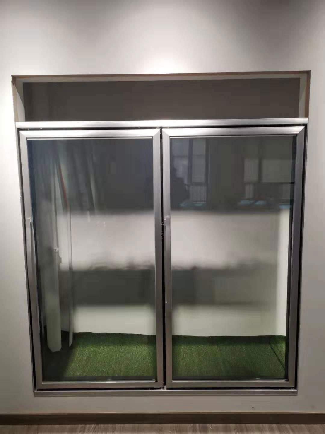 Side by Side Aluminum Glass Door for Cold Room 2