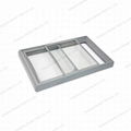 ABS injection outer frame flat glass door for freezer 1