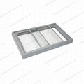 ABS injection outer frame flat glass door for freezer