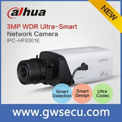 2014 newest dahua IPC-HF8301E for face detection ip camera 3MP WDR Ultra smart i