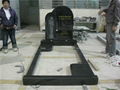 shanxi black upright jesus engrave stone monument 2