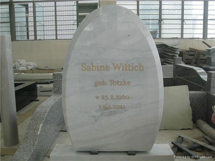 white marble polished engrave stone gravestone 