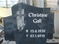Poland style blue baby granite headstone with cross 2