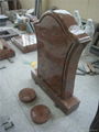 germany style granite upright headstone 2