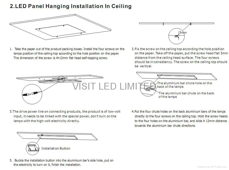 frameless LED panel light 5