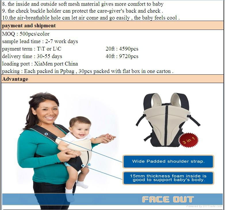 Baby Carrier 3 in 1 BB002 3