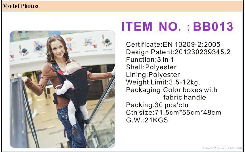 Baby Carrier 3 in 1 BB013 3