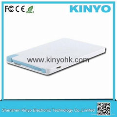 Popular ultra thin portable power bank with 7mm thickness