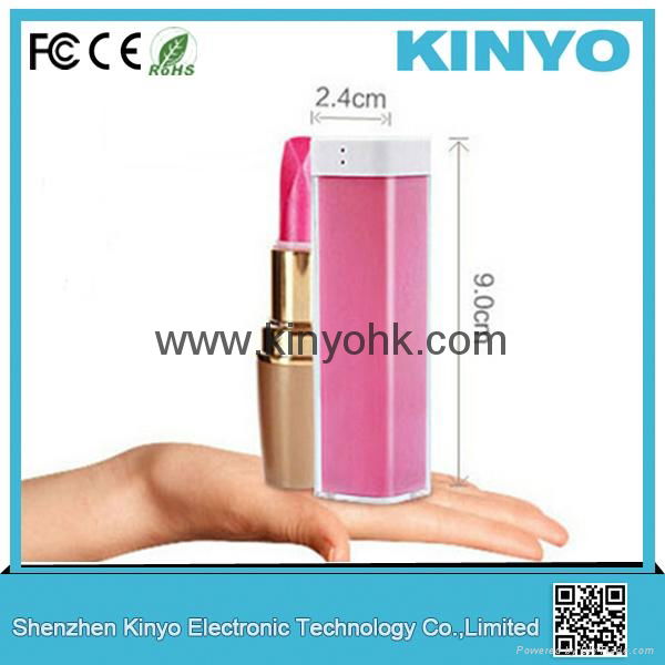 China supplier battery case power supply 18650 battery charger lipstick batter