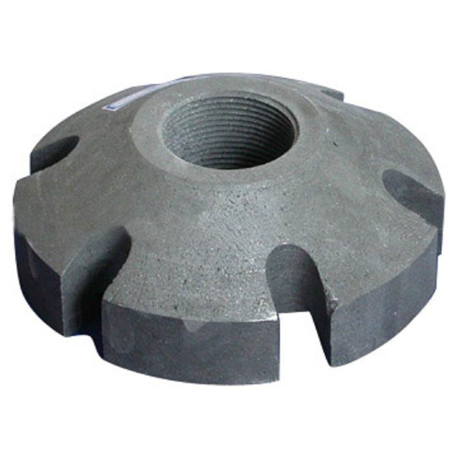 Dia 140-150mm graphite rotor and shaft for degassing in aluminium industry 4