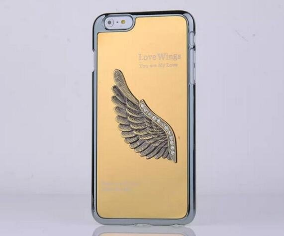 3D Love Wings Metal Aluminum Hard Case Cover Skin For iPhone 6 6 plus 4