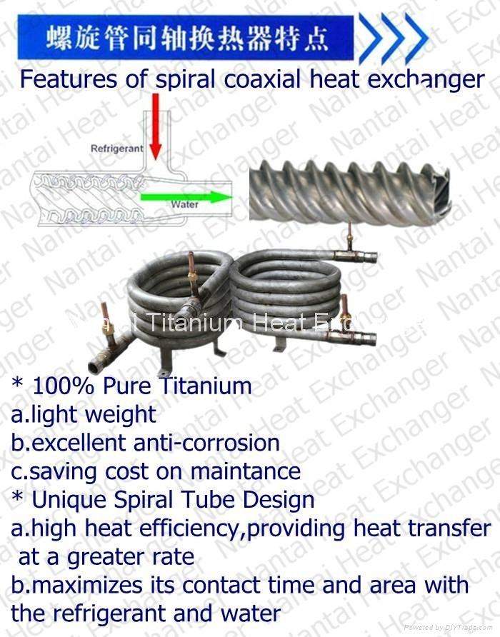 Features of coaxial heat exchanger