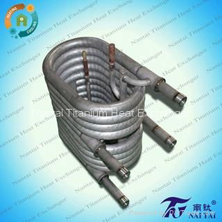 10HP Coaxial Condenser Heat Exchanger Titanium