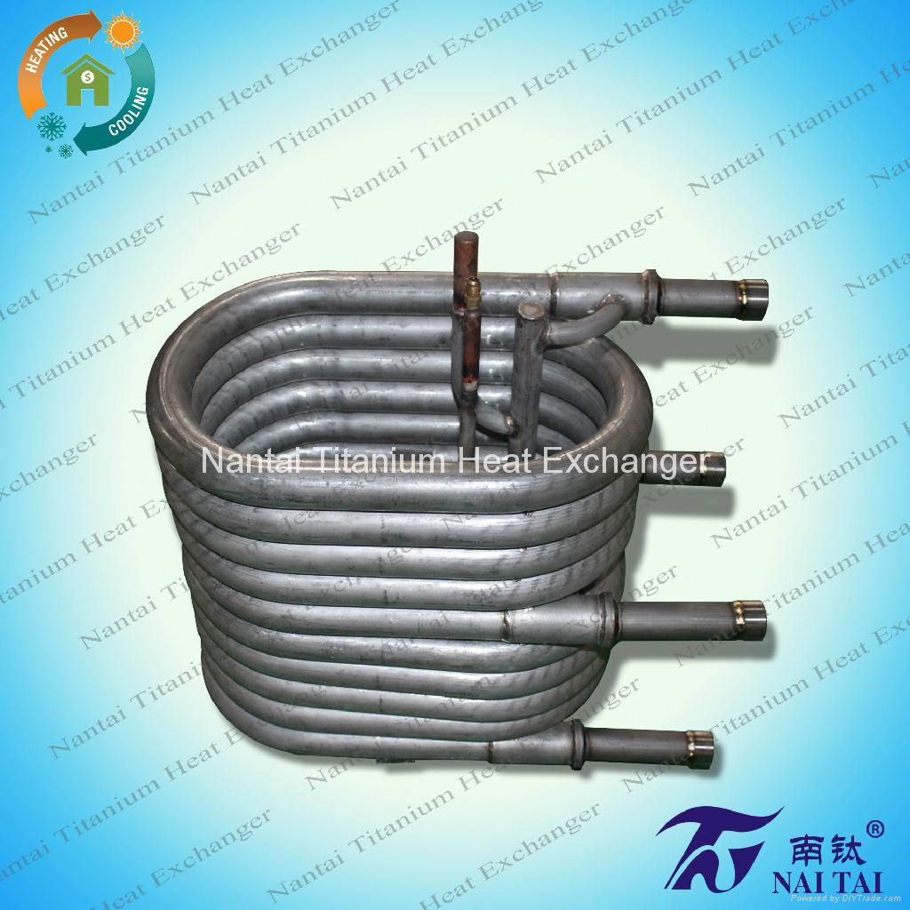 10HP Coaxial Condenser Heat Exchanger Titanium 2