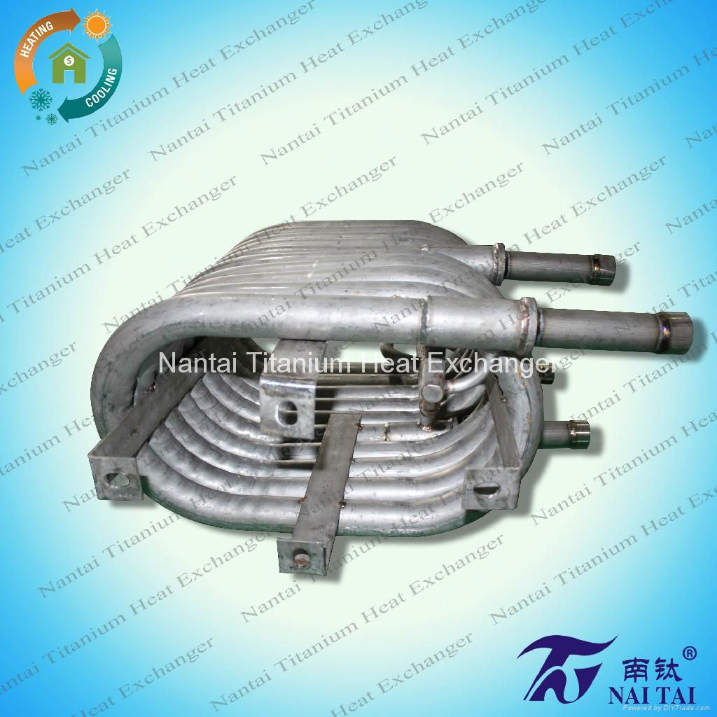 10HP Coaxial Condenser Heat Exchanger Titanium 3