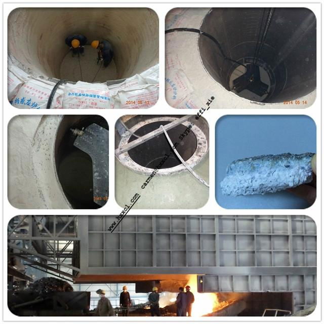 Fused Alumina Corundum based Neutral ramming mass for 1-60 ton induction furnace