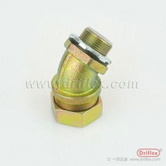 Malleable Iron 45d Connector for Flexible Metal Conduit or Liquidtight Conduit w