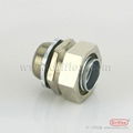 Straight Liquid tight fittings with Locknut Ferrules for Flexible Bare Metal or  1