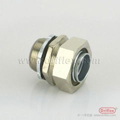 Straight Liquid tight fittings with Locknut Ferrules for Flexible Bare Metal or