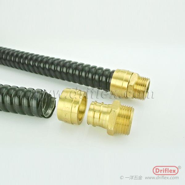 VJ Type Brass Connector  for Flexible Metal Conduit fast connection 3