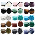 Stone Ear Plug Tunnel Ear Piercings Earring Gauges Helix Piercing Ear Stretcher 