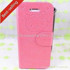 High Quality and Lovely Flip Cover for iPhone4/ 5