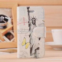 High Quality Flip Cover with Western Style for iPhone4/ 5