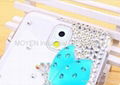 Fashion Rhinestone Butterfly phone case for Samsung Galaxy Note3  3