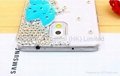 Fashion Rhinestone Butterfly phone case for Samsung Galaxy Note3  4