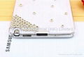 Fashion Rhinestone Butterfly phone case for Samsung Galaxy Note3  5