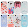 Water transfer printing colorful cell phone case for iPhone 5 1