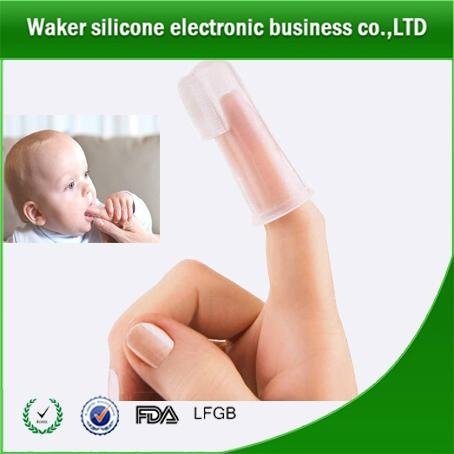 facory price healthy food grade silicone baby and infant toothbrush